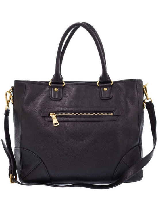 Prada Handbags - Prada tote Vitello 2WAY shopping bag Daino leather Black